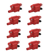 Ignition Coils, GM LS2/LS3/LS7/LS9 Car Performance – 8pc Set (Red) 1