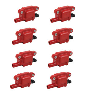Ignition Coils, GM LS2/LS3/LS7/LS9 Car Performance - 8pc Set (Red)