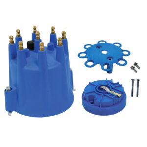 Cap, HEI Distributor Cap & Rotor Pro Series Ready to Run & Pro Billet V8 Replacement (Blue)