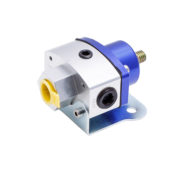 Fuel Regulator, High Pressure 5-12 PSI 3/8″ NPT Ports (Blue Aluminum) 1