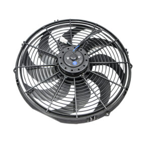 Cooling Fan, Universal 16" Radiator "S" Blade Pro Series (Black Finish)