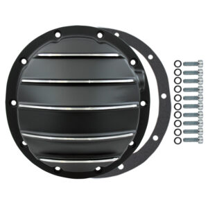Differential Cover, GM 8.5" & 8.6" 10-Bolt with Gasket/Hardware (Black Aluminum)