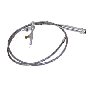 Throttle Kickdown Cable, GM/Chevy 700R4 (Braided Stainless Steel)