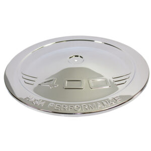Air Cleaner Top, 14" Muscle Car with "400" C.I.D. Logo (Chrome Steel)