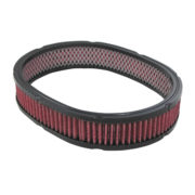 Air Cleaner Filter, 12″ X 2″ Oval with Red Oil (Washable) 1