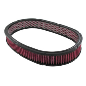 Air Cleaner Filter, 15" X 2" Oval with Red Oil (Washable)