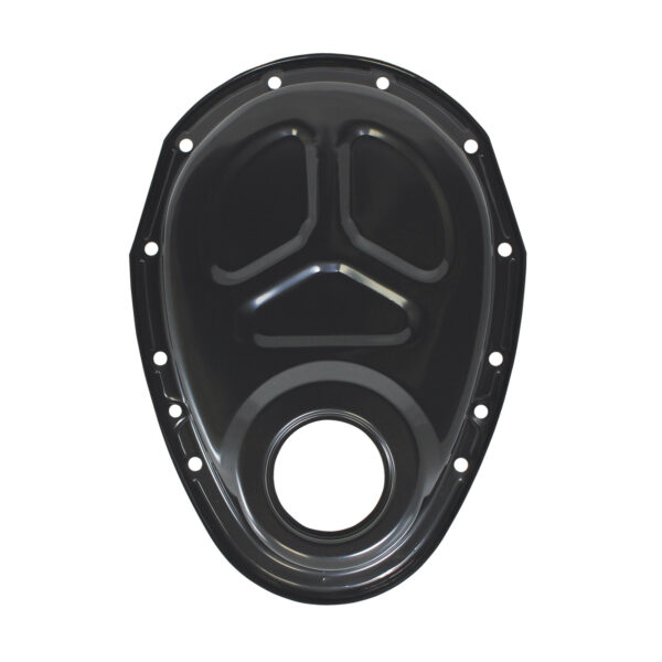 Timing Chain Cover, SB Chevy (Black Steel) 1