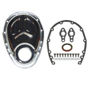 Timing Chain Cover, SB Chevy with Seal / Gaskets / Hardware (Chrome Steel) 1