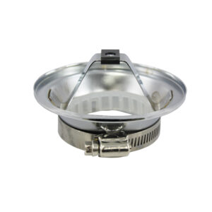 Air Cleaner Base, 4" with 2-5/8" Neck (Chrome Steel)