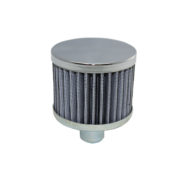 Breather Cap, Push-In Hi-Perf Cotton Guaze Filter (Chrome Steel) 1
