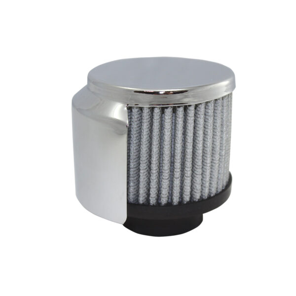 Breather Cap, Clamp-On with Shield Hi-Perf Washable Filter (Chrome Steel) 1