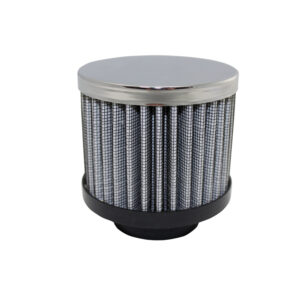 Breather Cap, Clamp-On Hi-Perf Washable Filter (Chrome Steel)