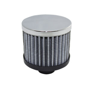 Breather Cap, Push-In Hi-Perf Washable Filter (Chrome Steel)