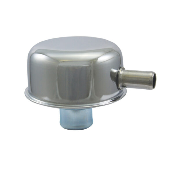 Breather Cap, Push-In with 1/2″ PCV Tube (Chrome Steel) 1