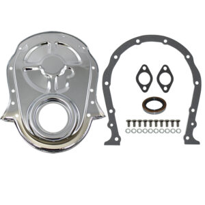 Timing Chain Cover, BB Chevy 396-454 with Seal / Gasket / Hardware (Chrome Steel)