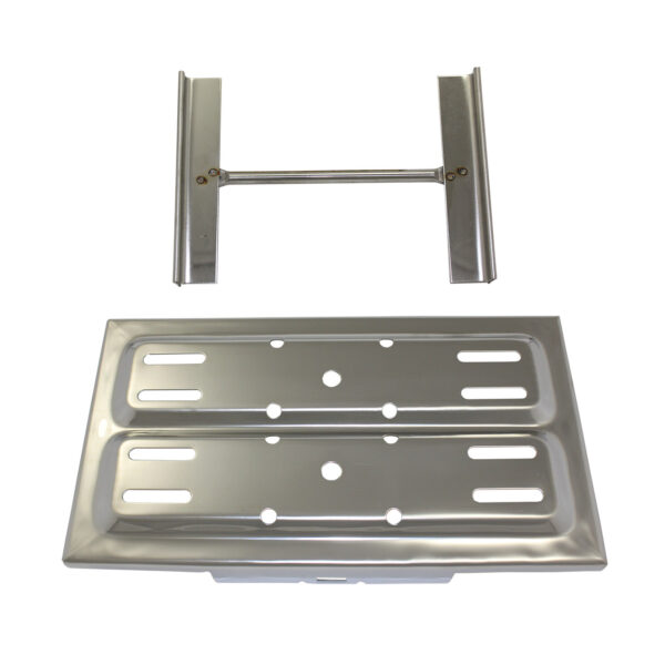 Battery Tray, Universal (Polished Stainless Steel) 1