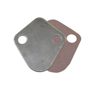 Block Off Plate, BB Chevy Fuel Pump without Gasket (Unplated Steel)