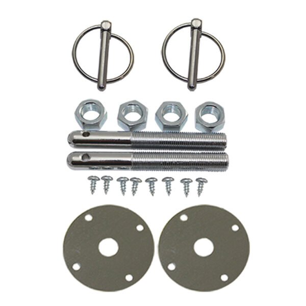 Hood Pin Flip-Over Kit (Chrome Steel) 1