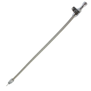 Dipstick, Transmission Ford A.O.D. "Flexible" (Chrome Aluminum / Braided Stainless Steel)