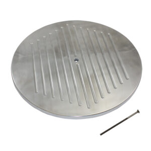 Air Cleaner Top, 14" Ball-Milled (Polished Aluminum)