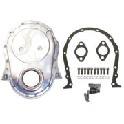 Timing Chain Cover, BB Chevy with Seal / Gaskets / Hardware (Polished Aluminum) 1