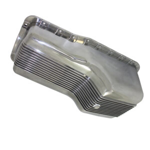 Oil Pan, 1964-73 SB Ford 260-302 Finned (Polished Aluminum)