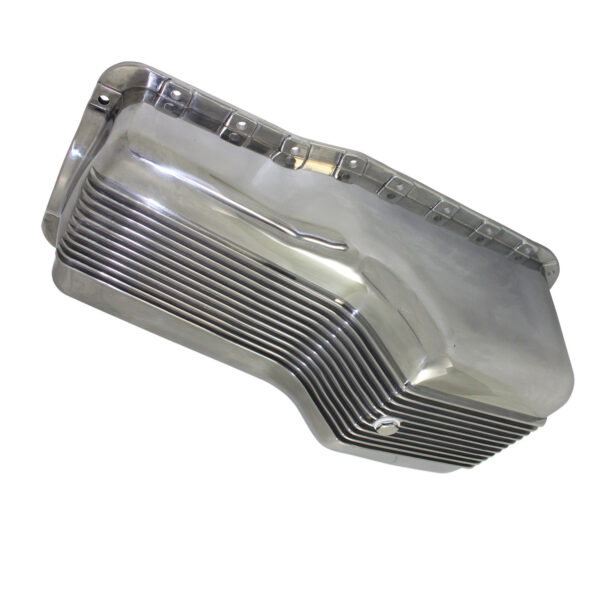 Oil Pan, 1964-73 SB Ford 260-302 Finned (Polished Aluminum) 1