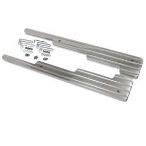 Wire Looms, Fits 9mm Wires - Ball-Milled with Hardware (Polished Aluminum)