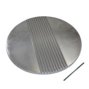Air Cleaner Top, 14″ Retro Finned (Polished Aluminum) 1