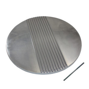 Air Cleaner Top, 14" Retro Finned (Polished Aluminum)