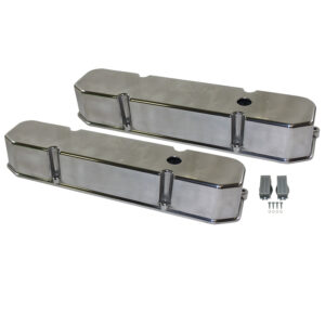 Valve Covers, Mopar 383-440 Smooth with Hole (Polished Aluminum)