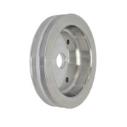Pulley, Crank BB Chevy SWP Double Groove (Satin Aluminum) 1