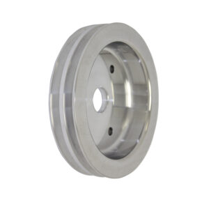 Pulley, Crank BB Chevy SWP Double Groove (Satin Aluminum)
