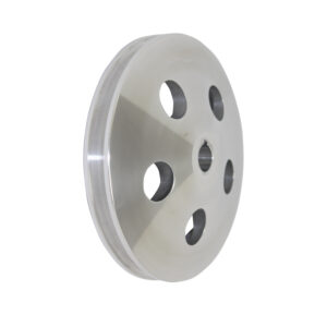 Pulley, Power Steering Early GM Single Groove (Satin Aluminum)