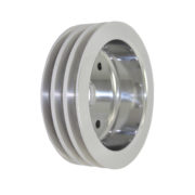 Pulley, Crank BB Chevy SWP Triple Groove (Satin Aluminum) 1