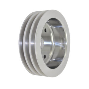 Pulley, Crank BB Chevy SWP Triple Groove (Satin Aluminum)