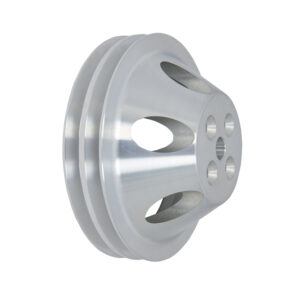 Pulley, Water Pump SB Chevy SWP Double Groove (Satin Aluminum)