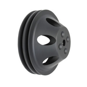 Pulley, Water Pump SB Chevy SWP Double Groove (Black Aluminum)