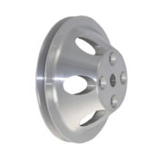 Pulley, Water Pump SB Chevy LWP Sinlge Groove (Satin Aluminum) 1