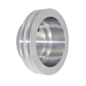 Pulley, Crank SB Chevy LWP Double Groove (Satin Aluminum)