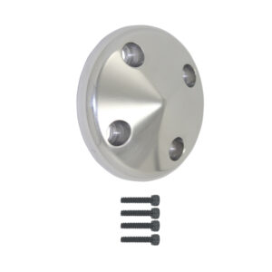 Pulley Nose, SB Chevy LWP with Hardware (Satin Aluminum)