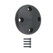 Pulley Nose, SB Chevy LWP with Hardware (Black Aluminum) 1