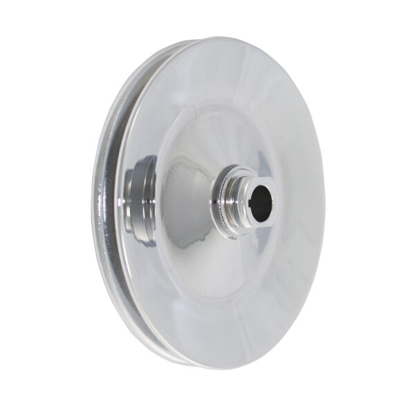 Pulley, Power Steering Early GM Single Groove (Chrome Steel) 1