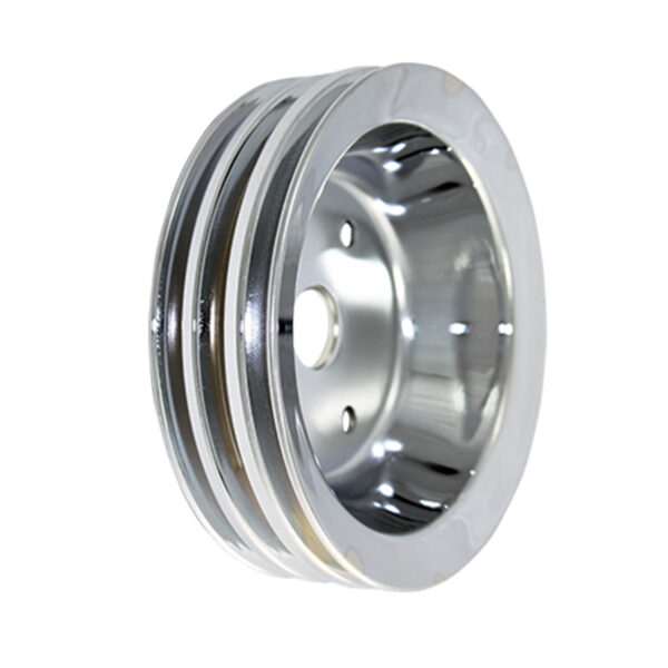 Pulley, Crank SB Chevy SWP Triple Groove (Chrome Steel) 1