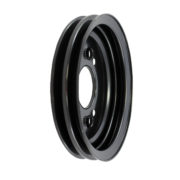Pulley, Crank BB Chevy SWP Double Groove (Black Steel) 1