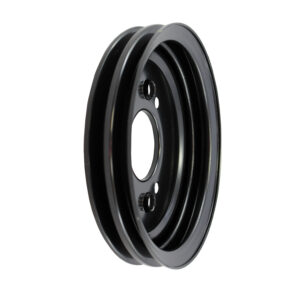 Pulley, Crank BB Chevy SWP Double Groove (Black Steel)