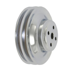 Pulley, Water Pump SB Ford Double Groove (Chrome Steel)