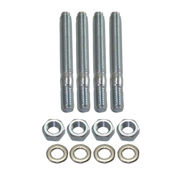 Carb Stud Kit, 2-1/2″ Long 4pc Set (White Zinc Steel) 1