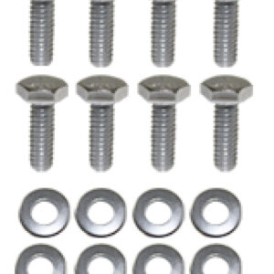 Bolt Kit, Valve Covers 8pc Kit 1/4-20" x 0.75" Hex Bolts with Washers (Chrome Steel)