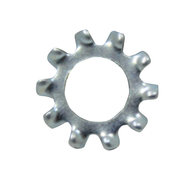 Washer, 1/4″ External Lock (White Zinc Steel) 1